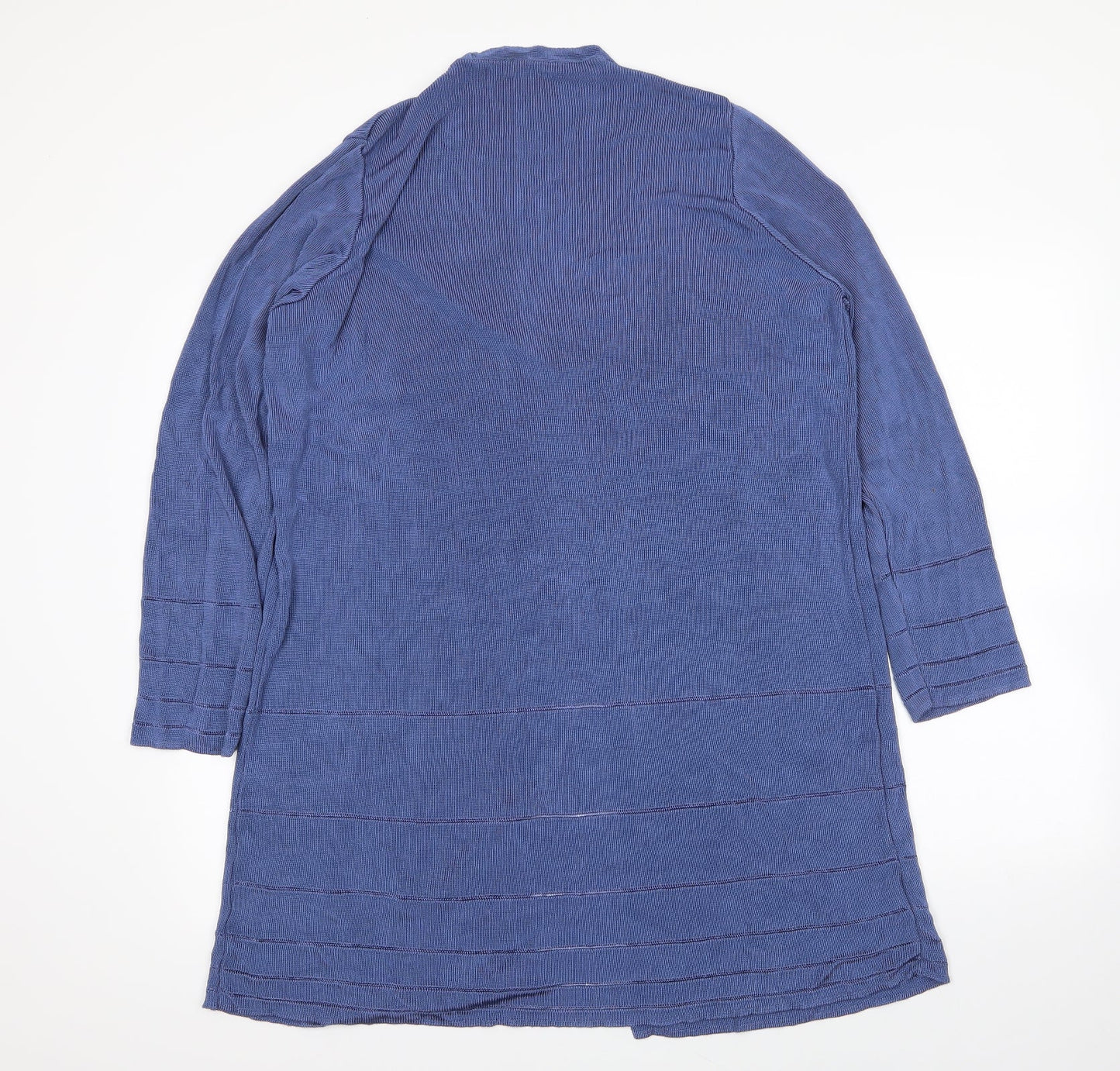 Preworn Womens Blue V-Neck  Viscose Cardigan Jumper Size XL