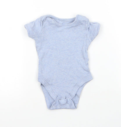 George Baby Blue  Cotton Babygrow One-Piece Size 3-6 Months  Snap