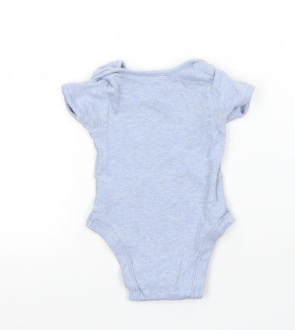 George Baby Blue  Cotton Babygrow One-Piece Size 3-6 Months  Snap