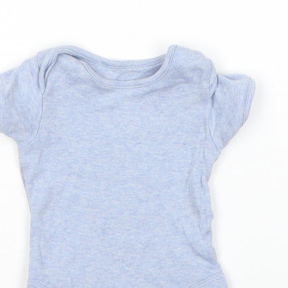 George Baby Blue  Cotton Babygrow One-Piece Size 3-6 Months  Snap