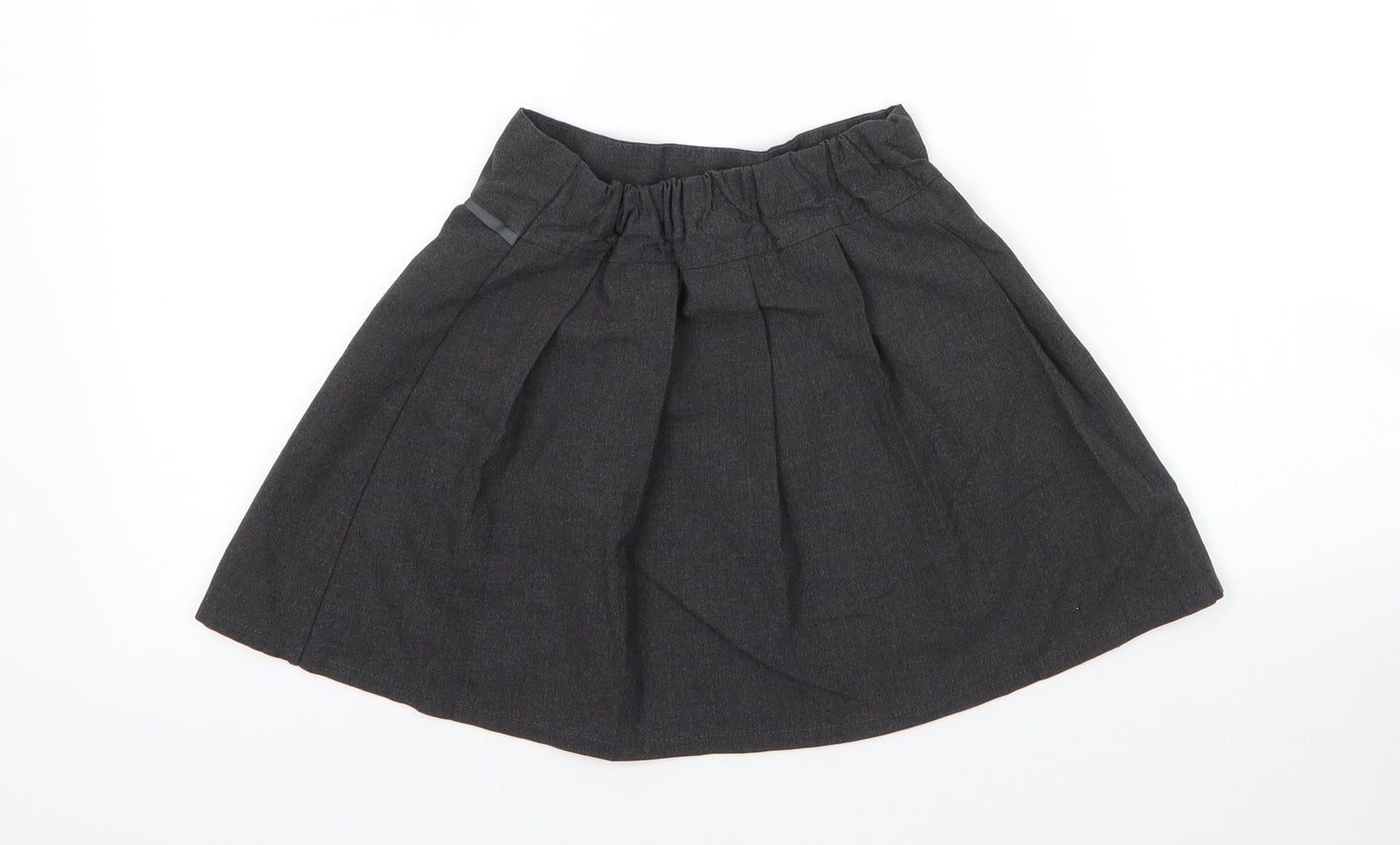 TU Girls Grey  Viscose Pleated Skirt Size 5 Years  Regular