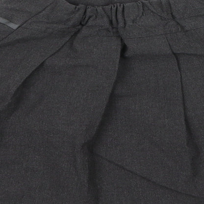 TU Girls Grey  Viscose Pleated Skirt Size 5 Years  Regular