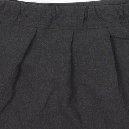 TU Girls Grey  Viscose Pleated Skirt Size 5 Years  Regular Zip