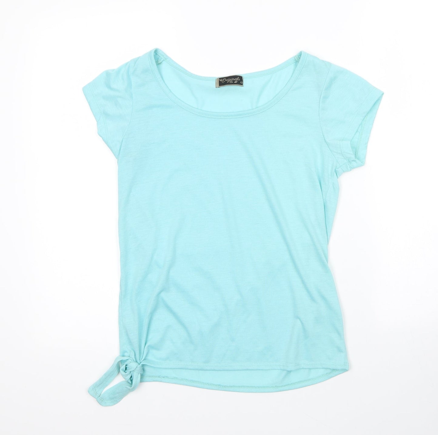 Womens UK Size 10 Originals Blue Basic T-Shirt