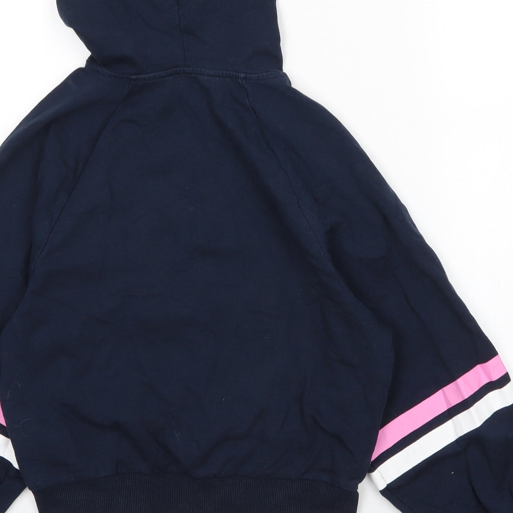 H&M Girls Blue  Cotton Pullover Hoodie Size 9 Years