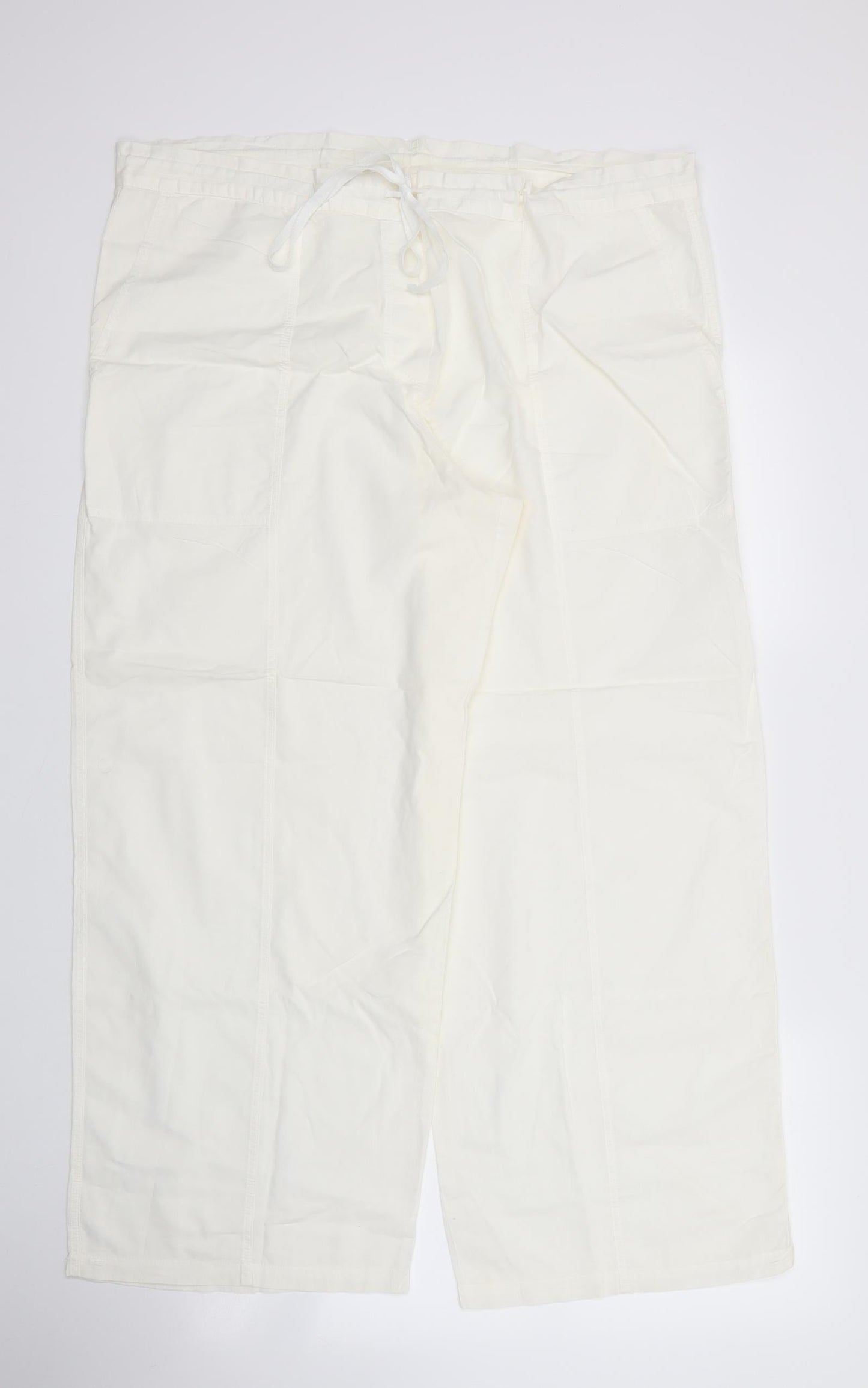 Womens UK Size 16 M&S Regular Fit  Ivory Trousers