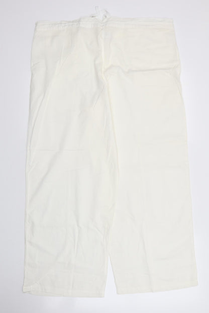 Womens UK Size 16 M&S Regular Fit  Ivory Trousers