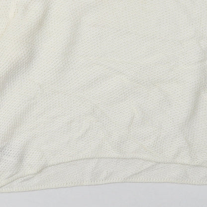 amara Womens White  Cotton Pullover Sweatshirt Size 12  Pullover