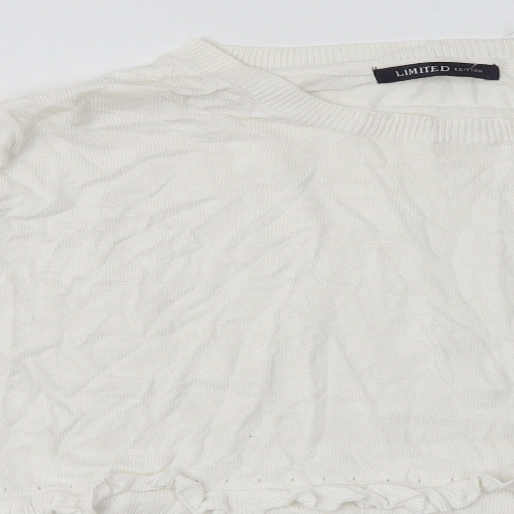 Womens UK Size 12 Marks and Spencer White Pullover Sweatshirt