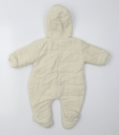 nox Baby White   Overcoat Poncho Size 3-6 Months   Zip - doggy