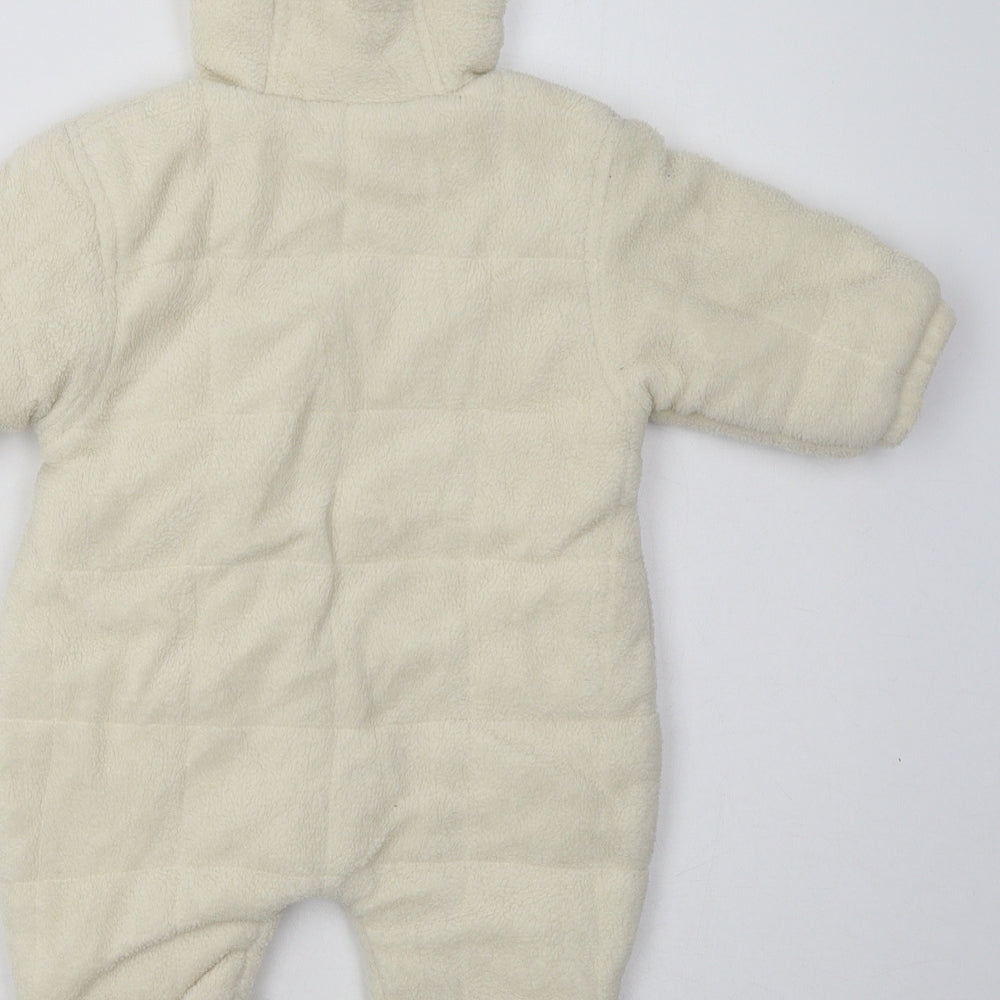 nox Baby White   Overcoat Poncho Size 3-6 Months   Zip - doggy