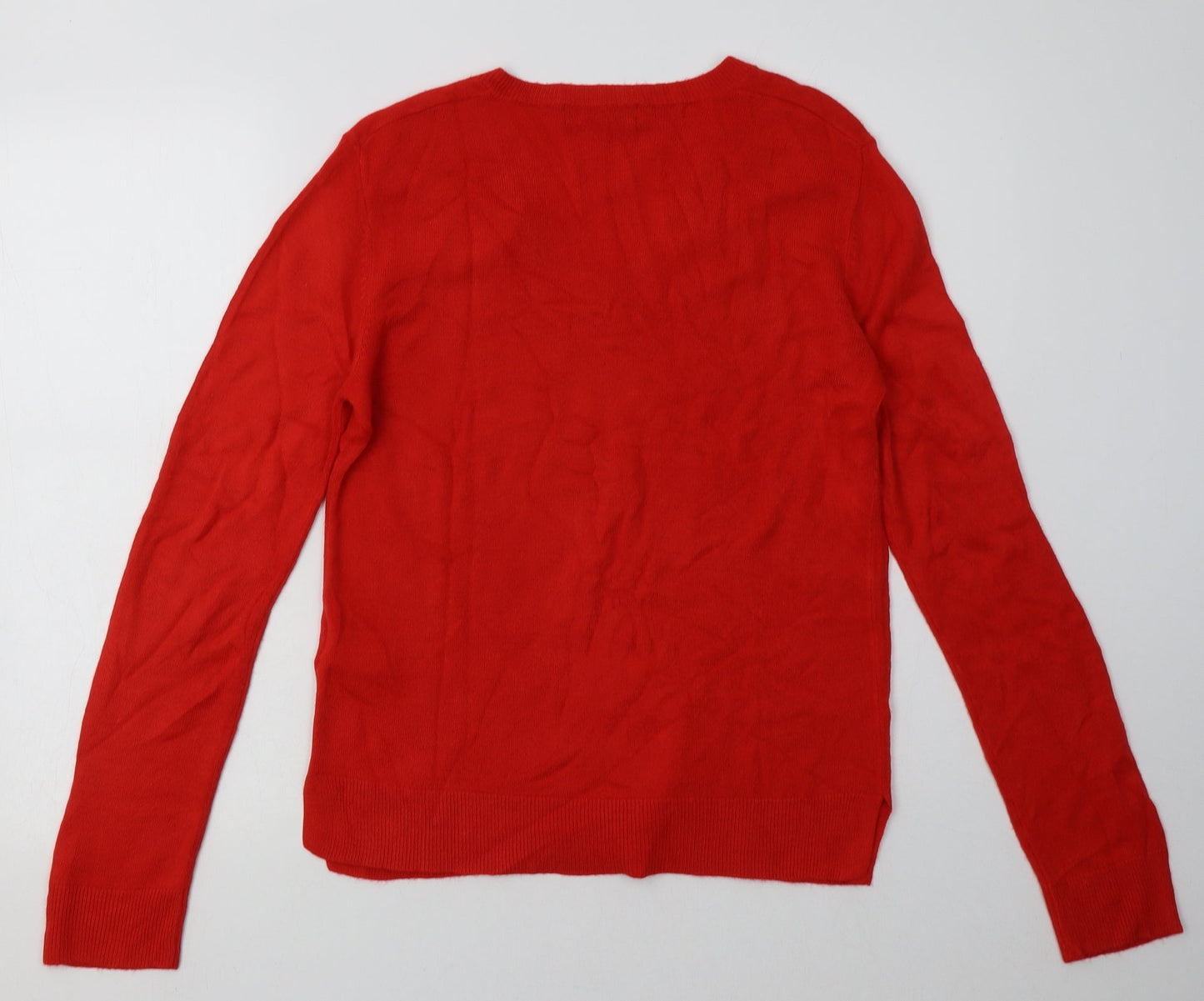 Womens UK Size 12 Marks and Spencer Red Pullover Sweatshirt