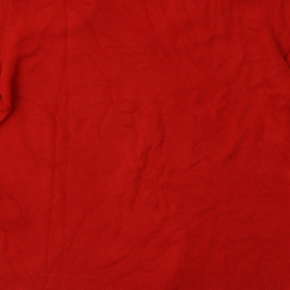 Womens UK Size 12 Marks and Spencer Red Pullover Sweatshirt