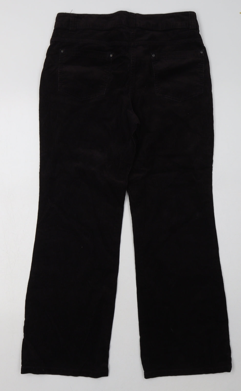 Womens UK Size 10 Marks and Spencer Regular Fit  Black Trousers