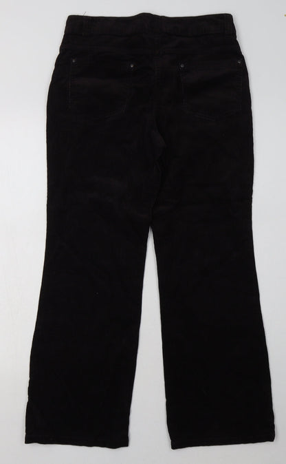Womens UK Size 10 Marks and Spencer Regular Fit  Black Trousers