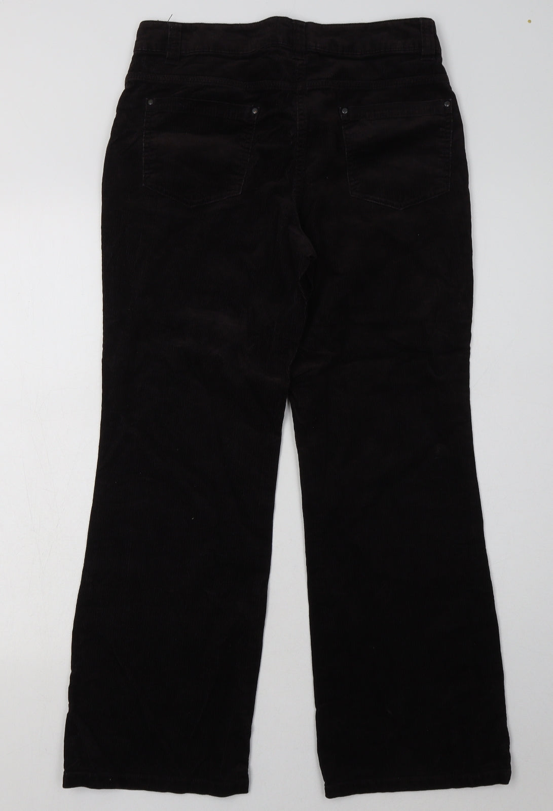 Womens UK Size 10 Marks and Spencer Regular Fit  Black Trousers
