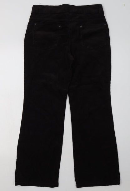 Womens UK Size 10 Marks and Spencer Regular Fit  Black Trousers