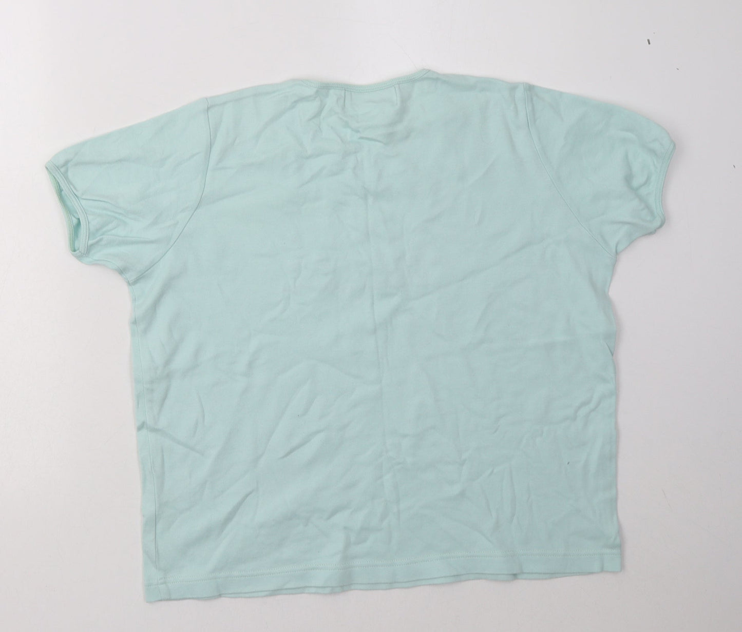 Womens UK Size M Holmewood Blue Basic T-Shirt