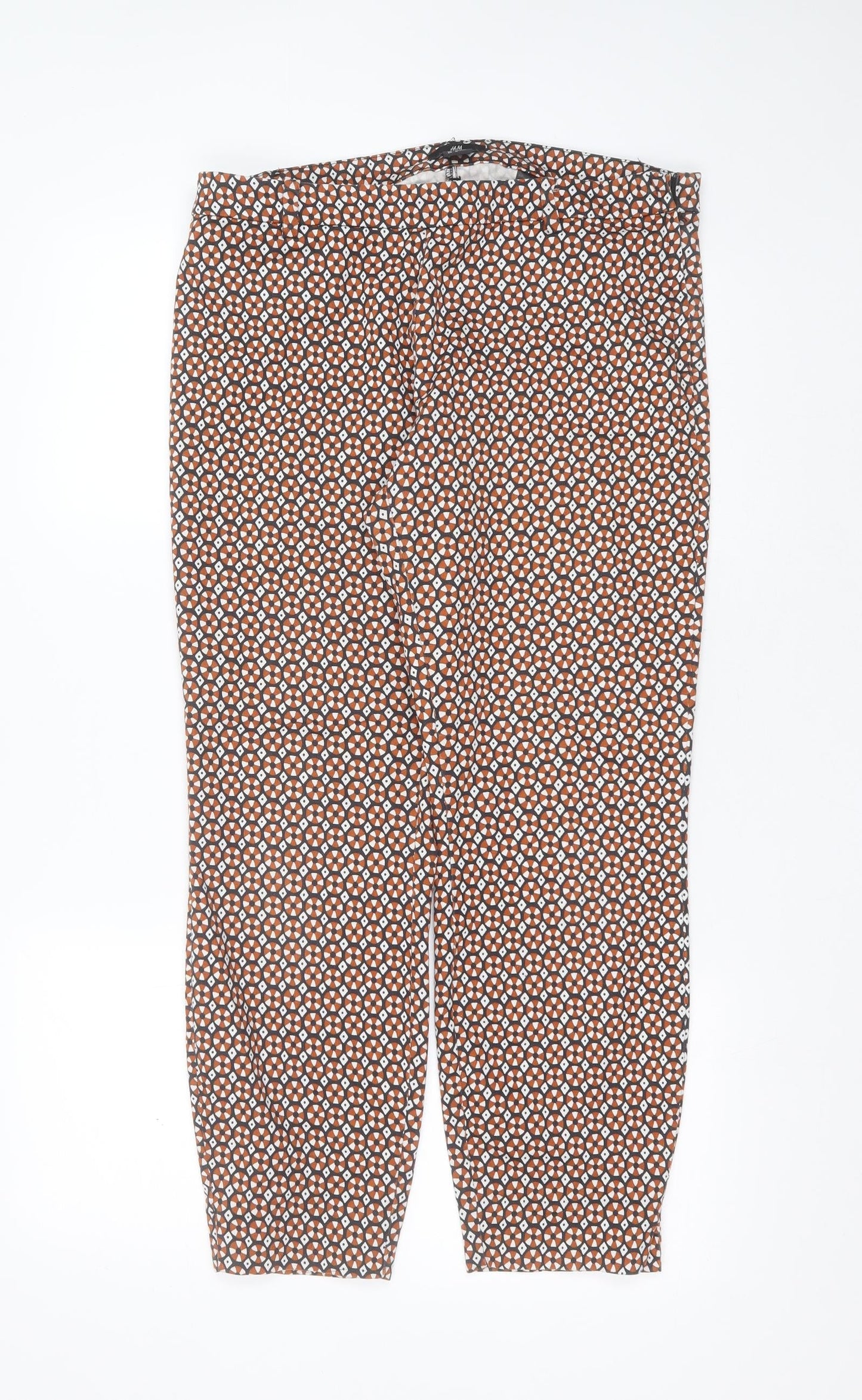 Womens UK Size 14 H&M Slim Fit  Black Trousers