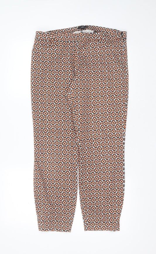 Womens UK Size 14 H&M Slim Fit  Black Trousers