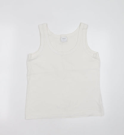 Womens UK Size 16 NEXT White Basic Tank
