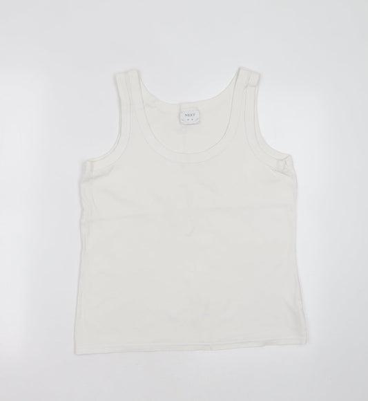 Womens UK Size 16 NEXT White Basic Tank