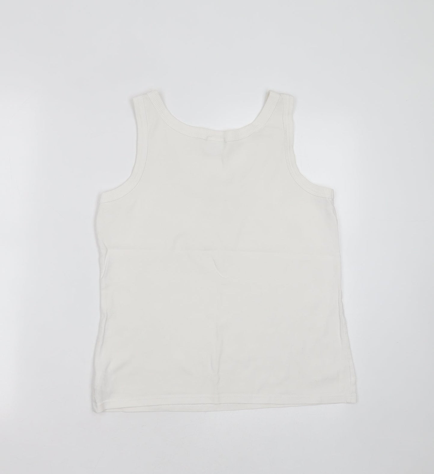 Womens UK Size 16 NEXT White Basic Tank