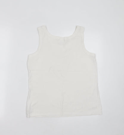 Womens UK Size 16 NEXT White Basic Tank