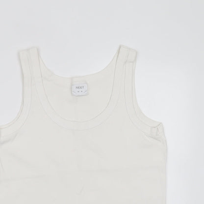Womens UK Size 16 NEXT White Basic Tank