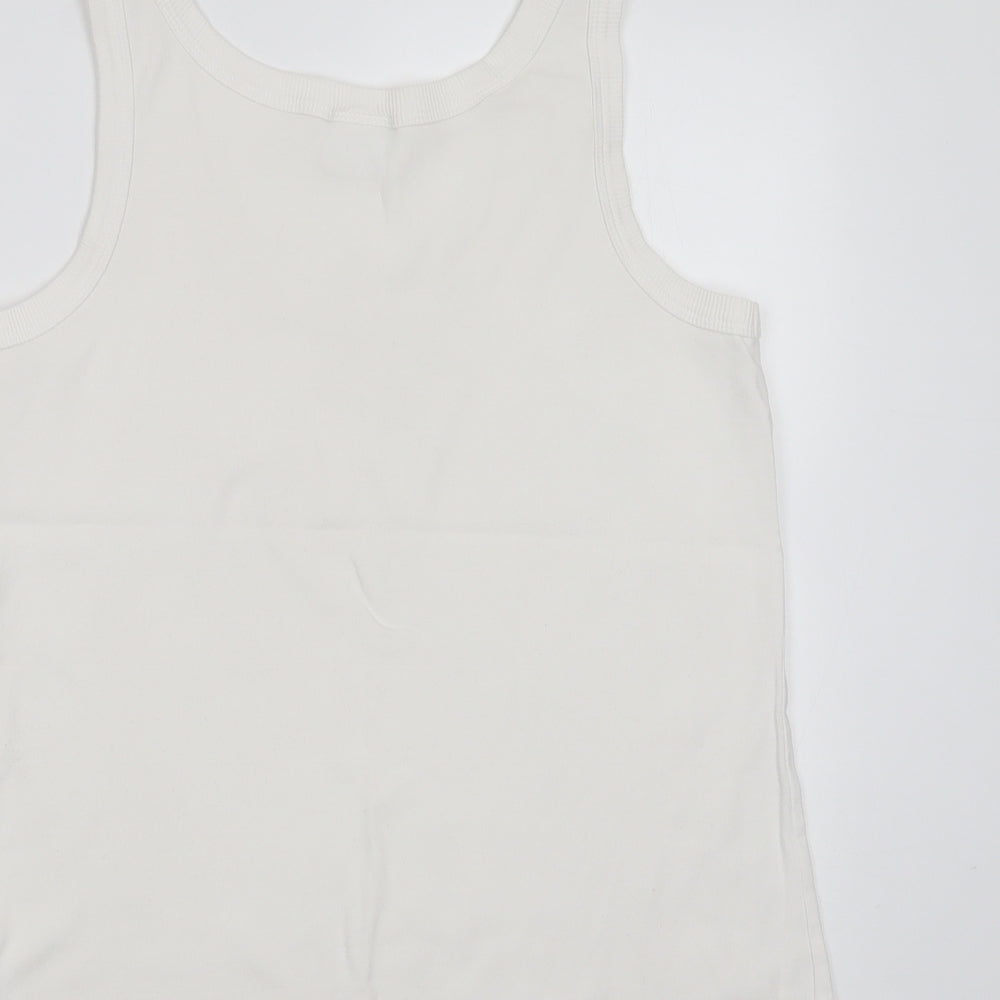 Womens UK Size 16 NEXT White Basic Tank