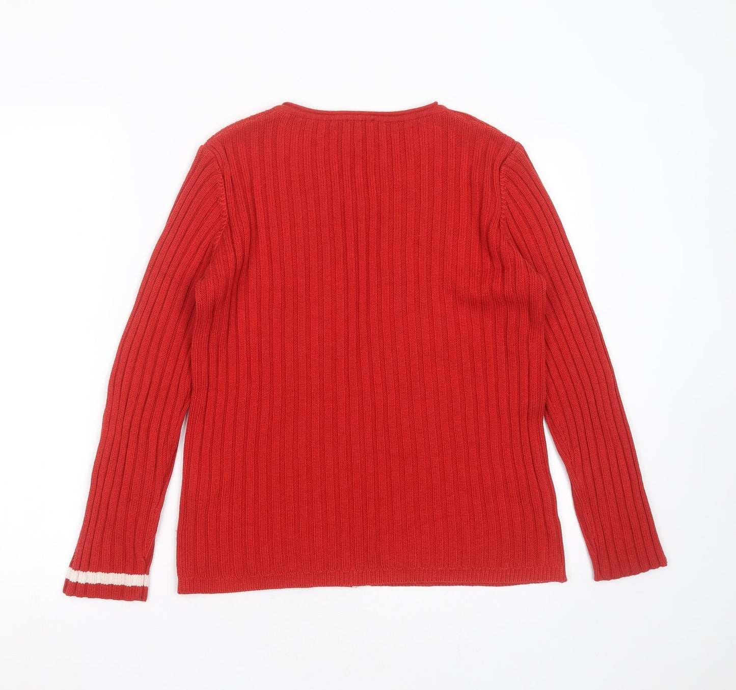 Womens UK Size 12 Olsen Red Pullover Jumper