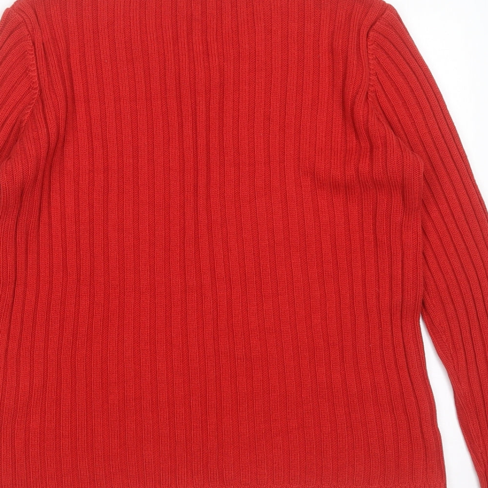 Womens UK Size 12 Olsen Red Pullover Jumper