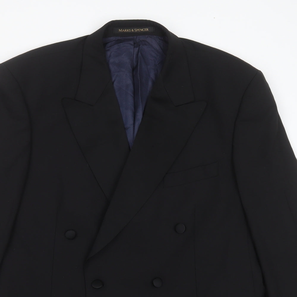 Mens UK Size 42 Marks and Spencer Regular Blue Suit Jacket