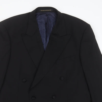 Mens UK Size 42 Marks and Spencer Regular Blue Suit Jacket