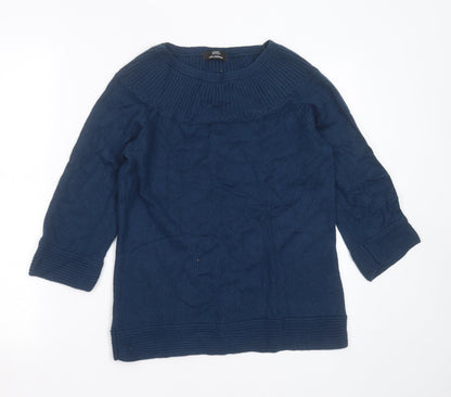 Womens UK Size 10 Marks and Spencer Blue Pullover Jumper