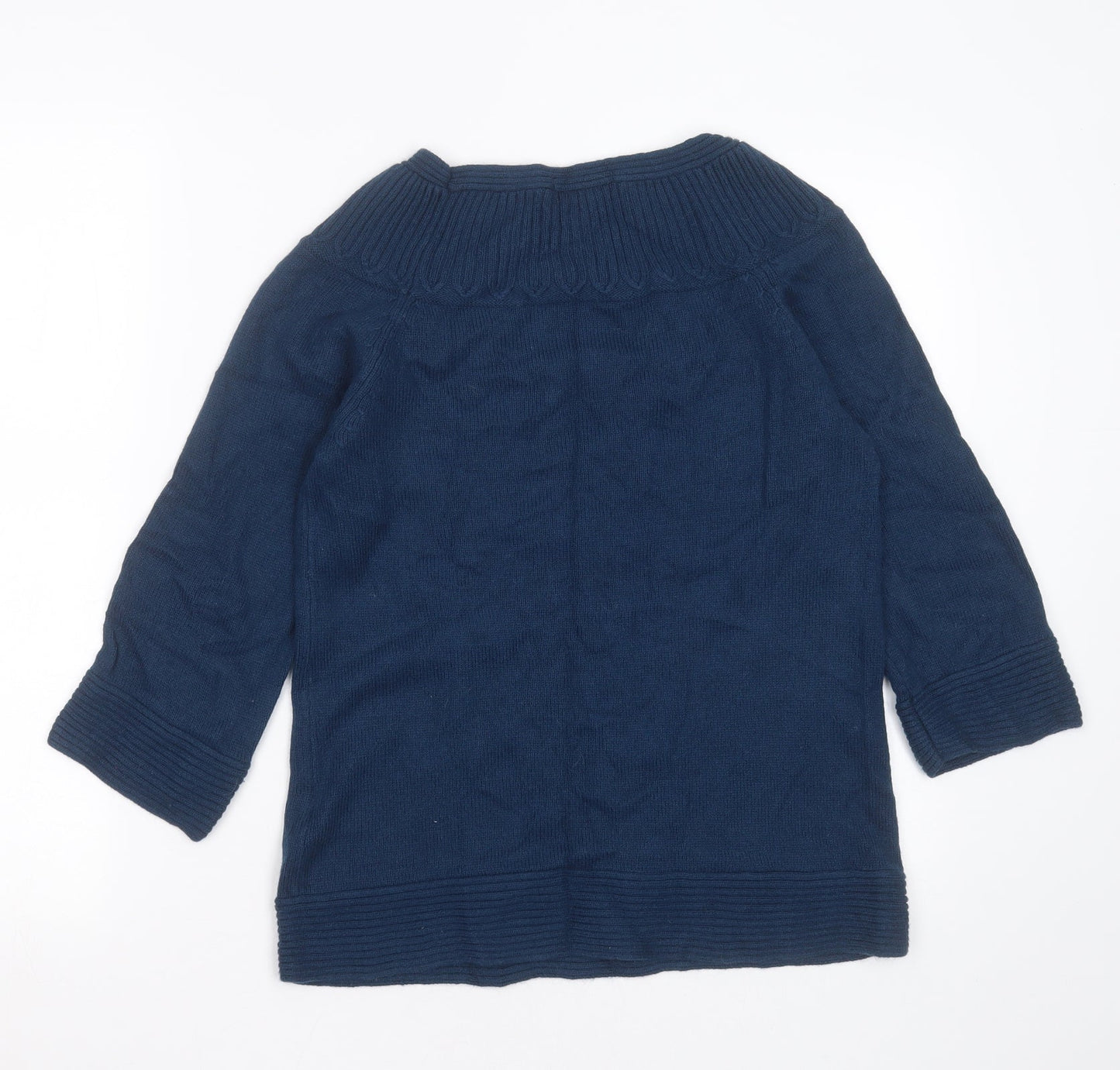 Womens UK Size 10 Marks and Spencer Blue Pullover Jumper