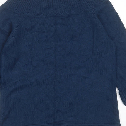 Womens UK Size 10 Marks and Spencer Blue Pullover Jumper