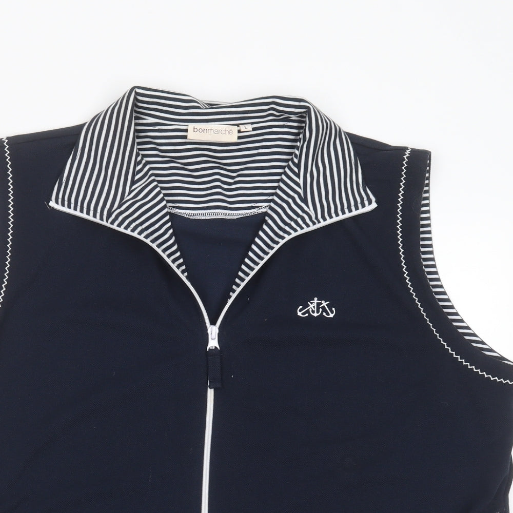Womens UK Size L Bonmarché Blue Cardigan Jumper