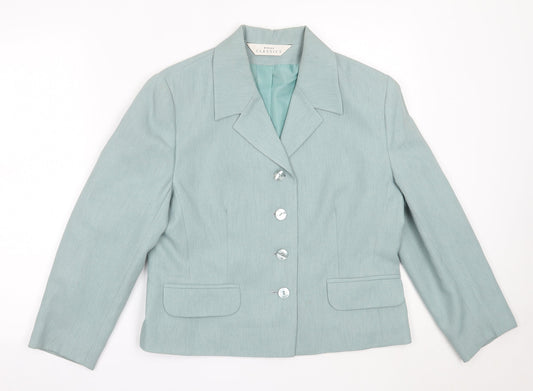 Womens UK Size 14 Modern Classics Green Jacket