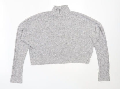 Womens UK Size 6 Topshop Grey Pullover Jumper
