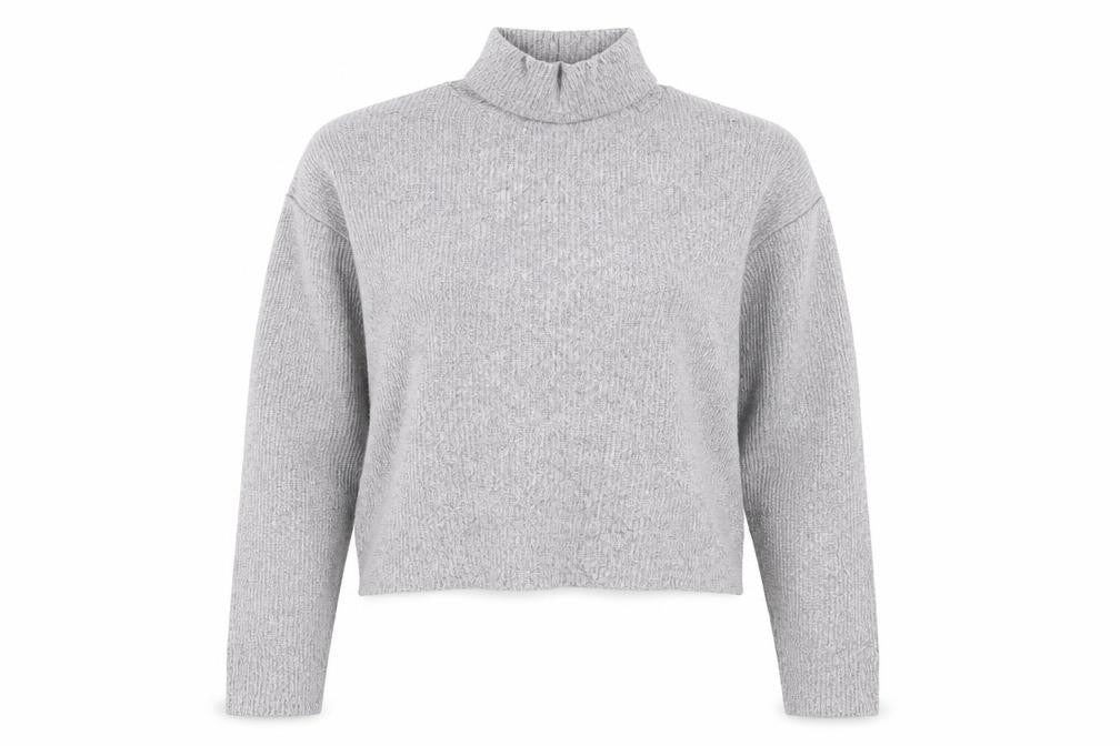 Womens UK Size 6 Topshop Grey Pullover Jumper