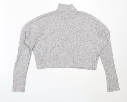 Womens UK Size 6 Topshop Grey Pullover Jumper