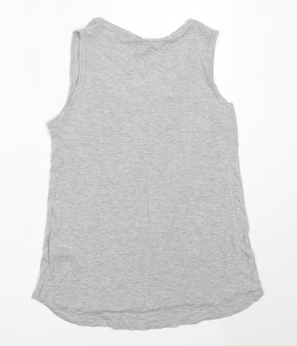 Womens UK Size 10 Dorothy Perkins Grey Basic Tank