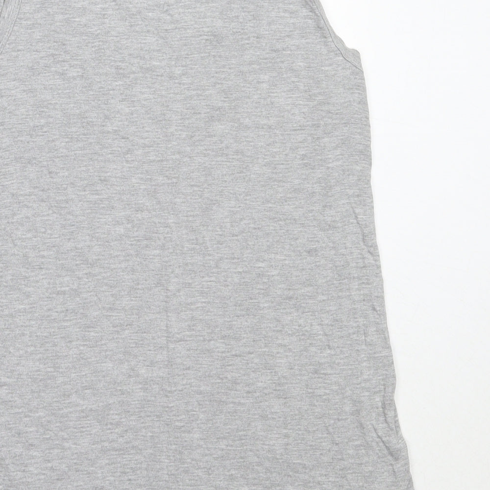 Womens UK Size 10 Dorothy Perkins Grey Basic Tank
