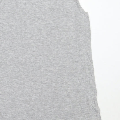 Womens UK Size 10 Dorothy Perkins Grey Basic Tank
