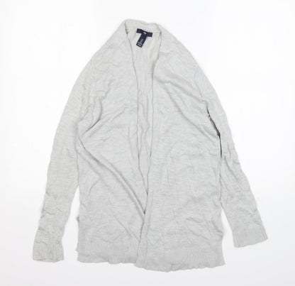 Gap Womens Grey V-Neck  Cotton Cardigan Jumper Size S