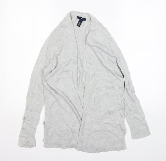 Gap Womens Grey V-Neck  Cotton Cardigan Jumper Size S