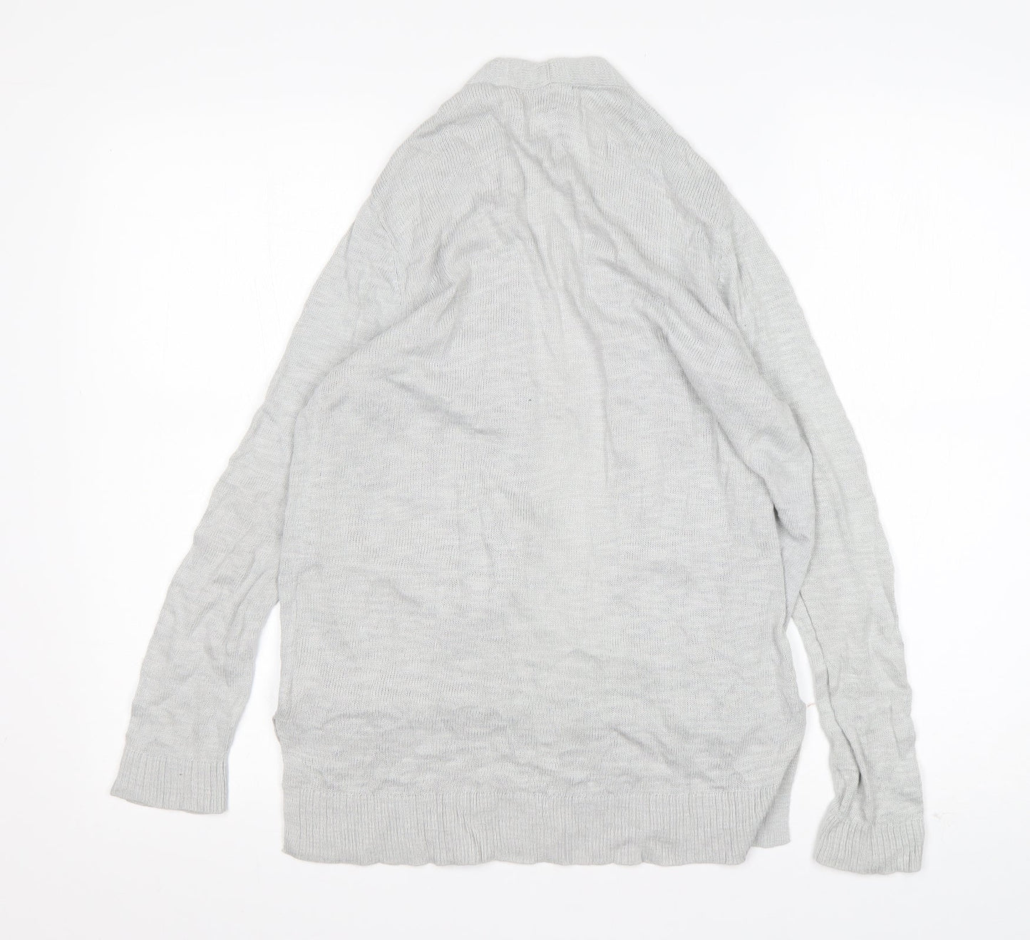 Gap Womens Grey V-Neck  Cotton Cardigan Jumper Size S