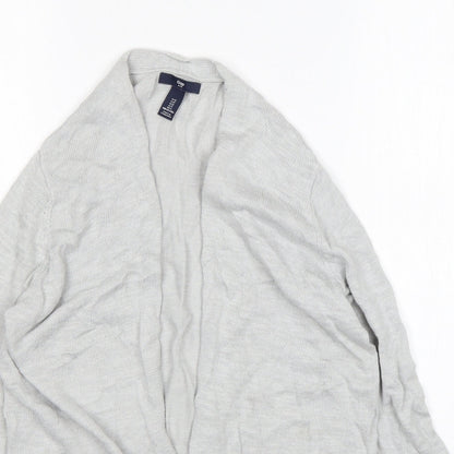 Gap Womens Grey V-Neck  Cotton Cardigan Jumper Size S