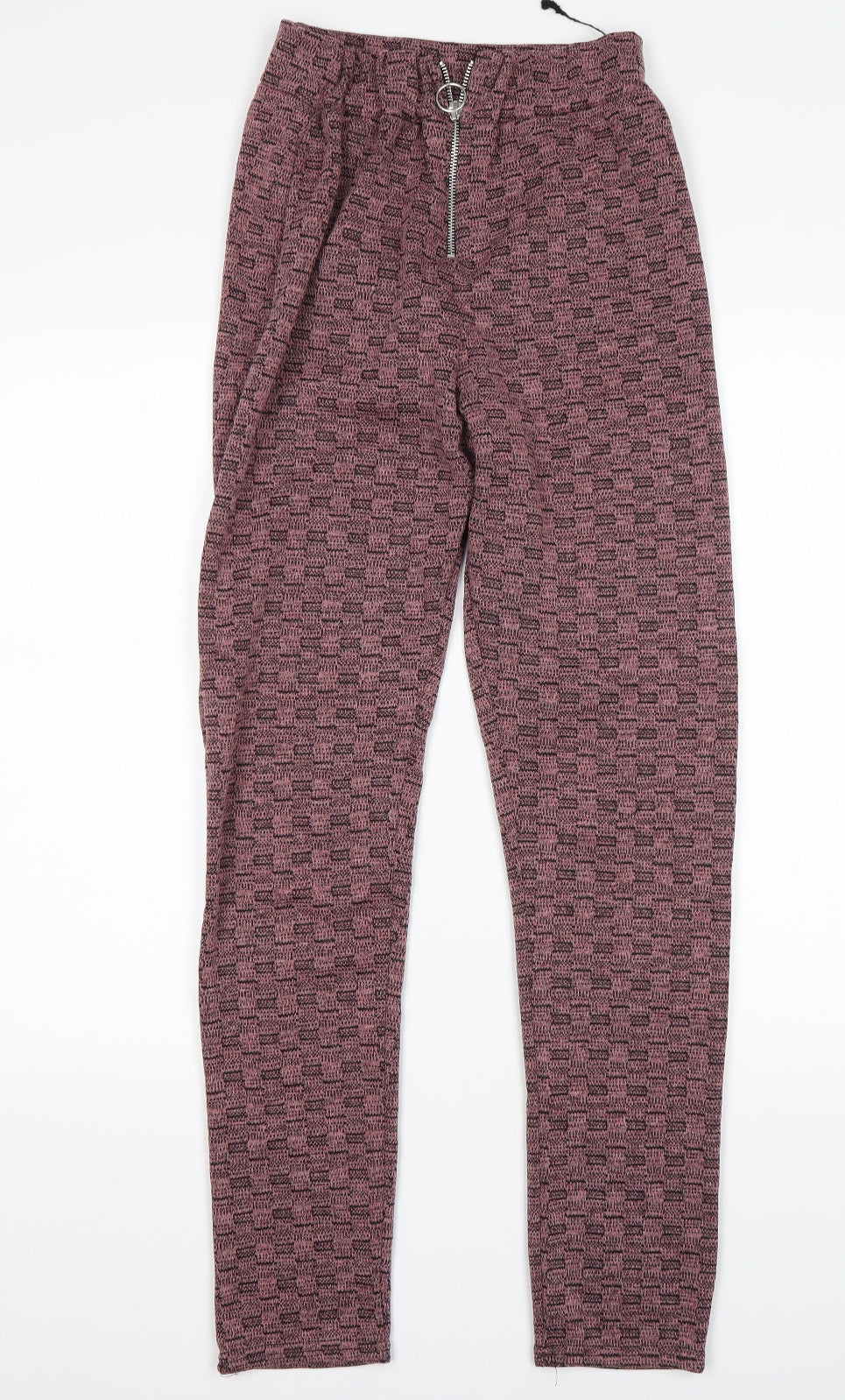 Womens UK Size M Preworn Regular Fit Sweatpants Pink Trousers